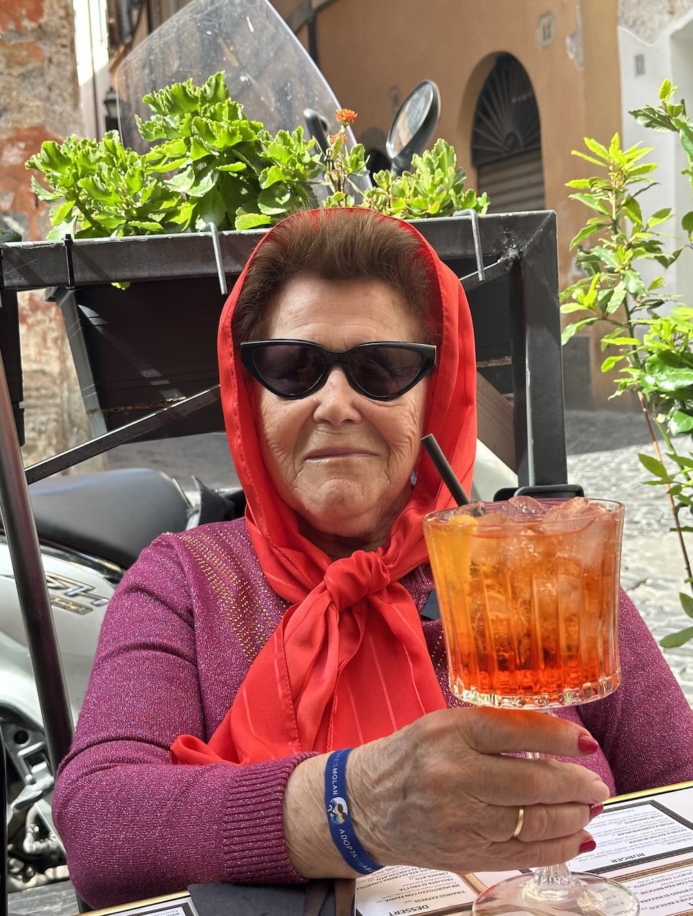 Mari Carmen ha cumplido su sueño de viajar Roma