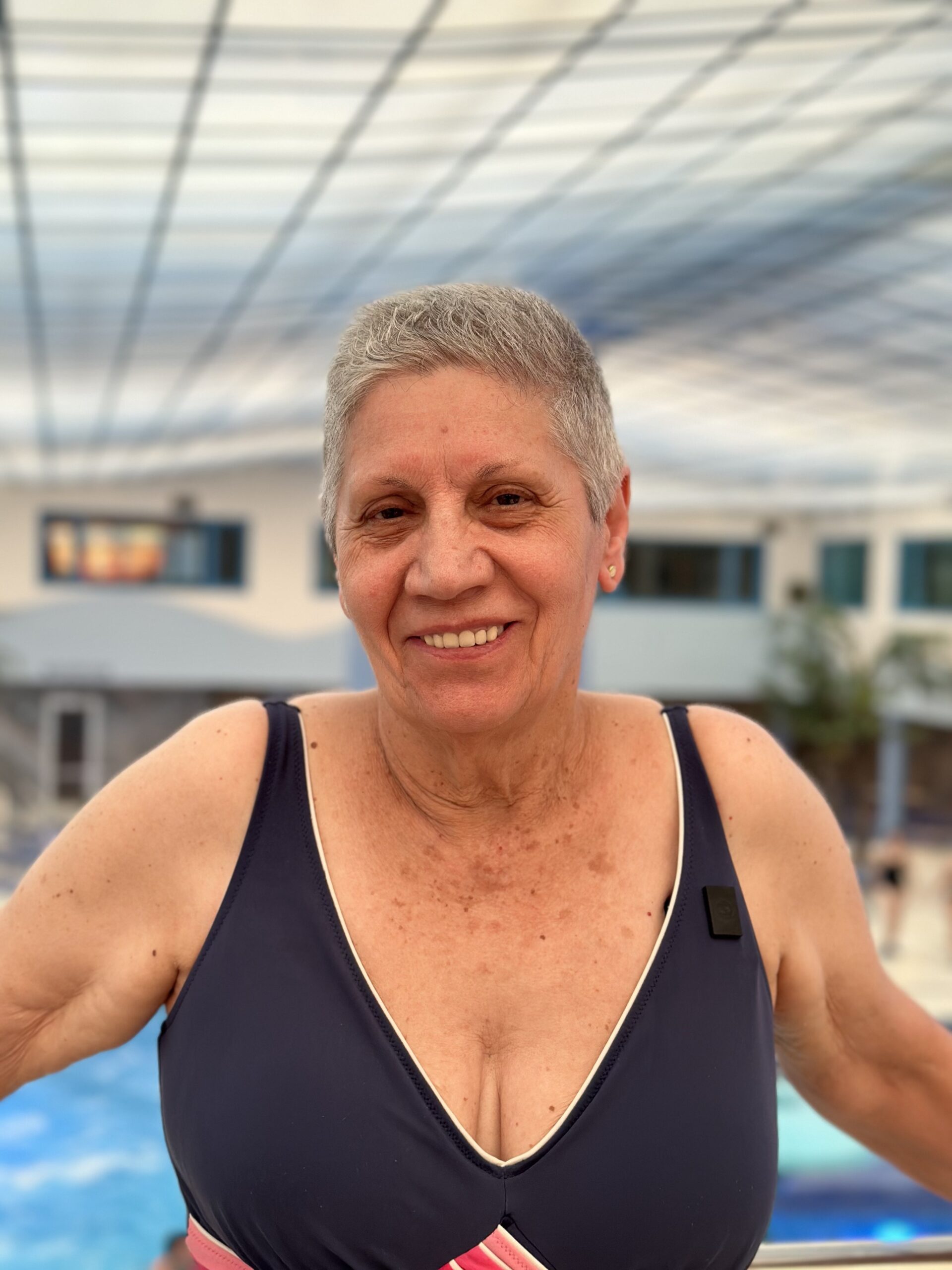 Fernanda cumple su sueño de ir a un balneario